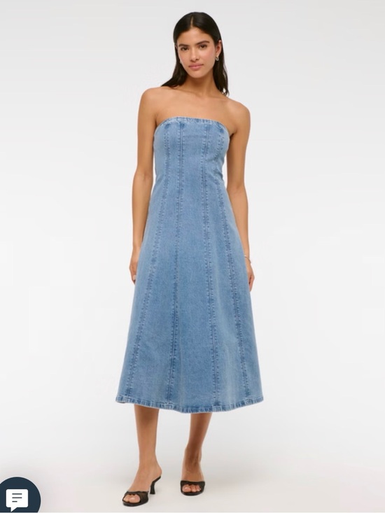Abercrombie & Fitch Dresses & Skirts - NWT Abercrombie & Fitch Light Blue Denim Strapless Dress